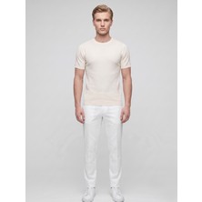 Plus Scorpion Erkek Bisiklet Yaka Kısa Kollu Triko Tişört – Slim Fit Modern Kesim Yazlık T-Shirt