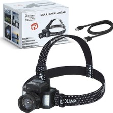 Ulu Pazarlama Sensörlü Cree Tg LED Şarjlı Kafa Lambası WT-625