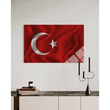 Baskı Perisi Türk Bayrağı Cam Tablo 115