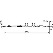 Bosch Dpmix-Hb El Fren Teli Ön Jumper Iii-Ducato Iii-Boxer Iii 06 - 2910MM/2598MM
