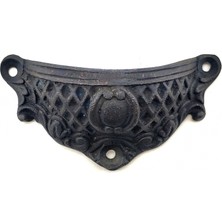 Ulu Pazarlama Antika Tarz Dekoratif Pirinç Anıt Tas Mobilya, Çekmece Kulbu - 48X90 Mm, Oksit