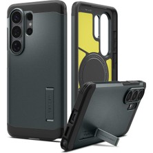 1001 Galaxy S26 Ultra ile Uyumlu Magnet Kılıf Tough Armor Mag Fit Stand Özellikli Çift Katmanlı Zır