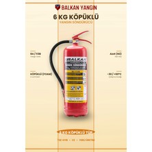 Balkan Ticaret 6kg Yangın Söndürme Cihazı Köpüklü Foam Ab Tse Hyb Ce Belgeli