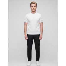 Plus Scorpion Erkek Bisiklet Yaka Kısa Kollu Triko Tişört – Slim Fit Modern Kesim Yazlık T-Shirt