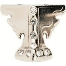 Ulu Pazarlama Kelebek Taşlı Ahşap, Sunta Sandık Ayağı, Kutu Ayak 2,5 cm - Nikel