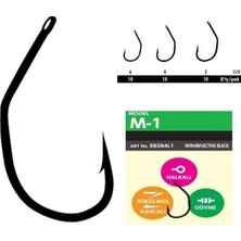Hayabusa M1 Sazan Iğnesi Dövme Teflon Black 10LU Paket