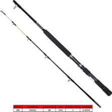 Captain 1434 Morfose Boat 2 Parça Tekne Kamışı 15LBS Atar