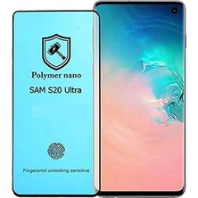 bbtech Samsung Galaxy S20 Ultra ile Uyumlu Tam Kaplayan Esnek Polymer Nano Ekran Koruyucu