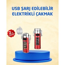 Herşey Trend Tip C Şarjlı Dijital Ekranlı Çakmak ve El Feneri