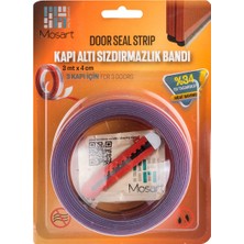 Empressco Kapı Altı Rüzgar Önleyici Şeffaf Isı Yalıtım Bandı 3 Metre. Toz, Soğuk ve Haşere Geçirmez