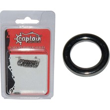 Captain 5148 Jig Halkası Inox 10LU Paket Black Nikel