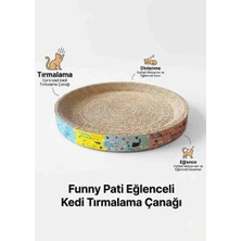 Yuvarlak Kedi Tırmalama Yatağı