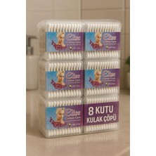 1001 8 Kutu Kulak Çöpü Pamuklu Kulak Temizleme Çubuğu