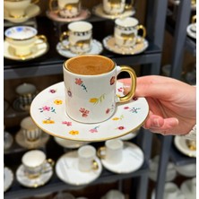 On Dekor 6'lı Blossom Elegance Kahve Fincanı