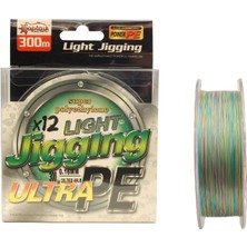 Captain Light Jigging 12X Ultra Pe 12 Örgü Jig Ipi 300MT Multi Color