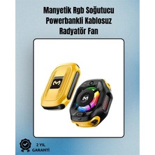 Herşey Trend Rgb Işıklı Girdap Fanlı Mobil Soğutucu | Manyetik Montaj | Type-C Girişli