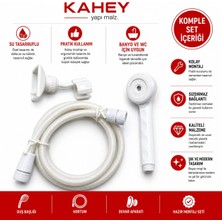 Kahey Duş Başlığı Elektrikli Şofben Duş Başlığı (Takım Halinde)
