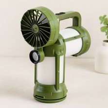 Akıllı Bayi 3-In-1 Solar USB Kamp Vantilatör ve Çift Fener