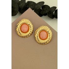 Nuva Atelier Orlena Açık Pembe Küpe
