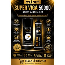 Chase Super Vega 50000 Erkeklere Özel Sprey ve Krem 2'li Set - Gizli Paketleme