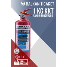 Balkan Ticaret 1kg Yangın Tüpü Ruhsata Uygun 4 Yıllık Tse Hyb Ce Belgeli Kkt Abc