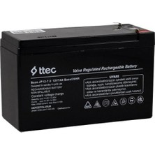Ulu Pazarlama Ttec 12V 7 Ah Base Kuru Bakımsız Akü