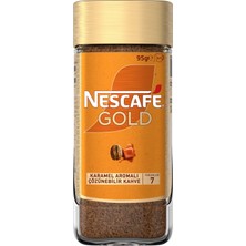 1001 Gold Karamel Aromalı Çözünebilir Kahve Kavanoz 95G