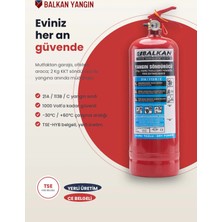 Balkan Ticaret 2 kg Araç Yangın Tüpü Oto Otomobil Tüvtürk Muayene Uyumlu Ruhsata Uygun Tse Ce Belgeli