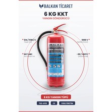 Balkan Ticaret 6kg Yangın Söndürme Cihazı Tozlu Kkt Abc Tse Hyb Ce Belgeli