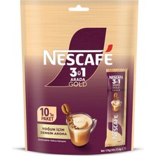 1001 Nescafe 3ü1 Arada Gold Yoğun 10'lu Çoklu Paket 10X 17,6 G