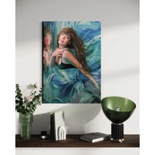 Baskı Perisi Modern Sanat Cam Tablo 652
