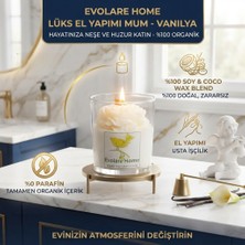 Evolare Home Vanilla BLOSSOM-%100 Organik El Yapımı Mum