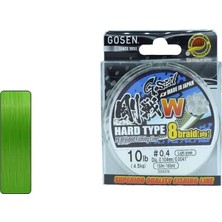 Gosen W8 Hard Type Pe 8 Örgü Spin Ip Misina 150MT Açık Yeşil