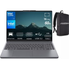 Lenovo Thinkbook 16 Intel Core Ultra 5 225U 21SK007VTX-K022 32GB 4tb Intel Graphics Freedos  16" IPS Panel Taşınabilir Bilgisayar