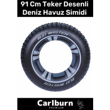Empressco Dayanıklı Tekerlekli Deniz Simit 91 Cm, 80 Kg, Çok Amaçlı, Yetişkin ve Çocuk