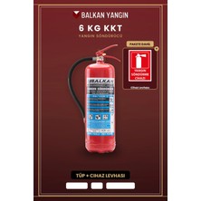 Balkan Ticaret Ofis Yangın Tüpü 6 kg Tozlu Kkt Abc Levha Tse Hyb Ce Belgeli