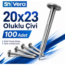 5n Vera 20X23 Oluklu Çivi 100 Adet | Güçlü Tutuşlu Ahşap, Tamir ve Hobi Çivisi