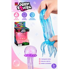 MİNGODAN Denizanası Squishy Stres Oyuncağı Simli Esnek Sıkma Oyuncağı Duyusal Fidget Oyuncak 1 Adet