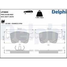 Delphi Dpmix-Hb Fren Balatasi Audi A3-Vw Caddy-Golf 07/2019-