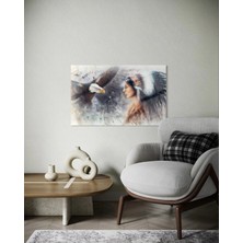 Baskı Perisi Modern Sanat Cam Tablo 624