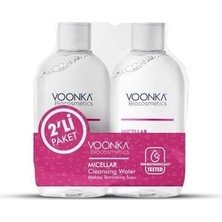 Montreal Voonka Biocosmetics Cilt ve Makyaj Temizleme Suyu 500 ml 2'li Paket ( 1 Adet )