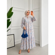 Elvince Butik Modal Kumaş Dökümlü Elbise