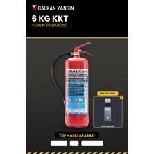 Balkan Ticaret 6 kg Yangın Söndürücü Tozlu Kkt Abc Askı Aparatı Tse Hyb Ce Belgeli