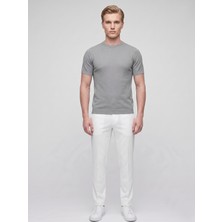 Plus Scorpion Erkek Bisiklet Yaka Kısa Kollu Triko Tişört – Slim Fit Modern Kesim Yazlık T-Shirt