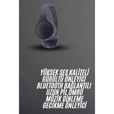 AKM Kablosuz Bluetooth Kulaklık Kulak Üstü Ayarlanabilir Uzun Ömürlü Yeni Nesil