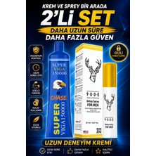 Chase Super Vega 150000 Krem & Stg 9000 Sprey Erkek Bakım Seti (2'li Paket) - Gizli Paketleme