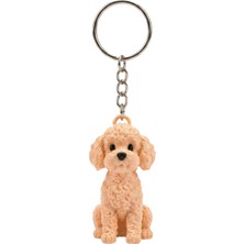 Sfenks. 3D Baskı Poodle (Kaniş) Figürlü Anahtarlık - Sevimli Evcil Hayvan Çanta ve Anahtar Aksesuarı