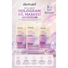 Dermokil Nemlendirici Sıkılaştırıcı Soyulabilir Hologram Kil Maskesi 3X50 ml