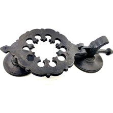Belirtilmemiş Antika Tarz Dekoratif Pirinç Osmanlı Kapı Tokmağı, Taktak - 265X75MM, Oksit