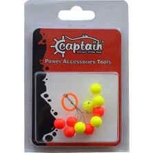 Captain  Renkli Köpük Boncuk Oval 10LU Paket
